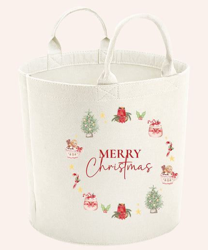 Christmas Felt Trug